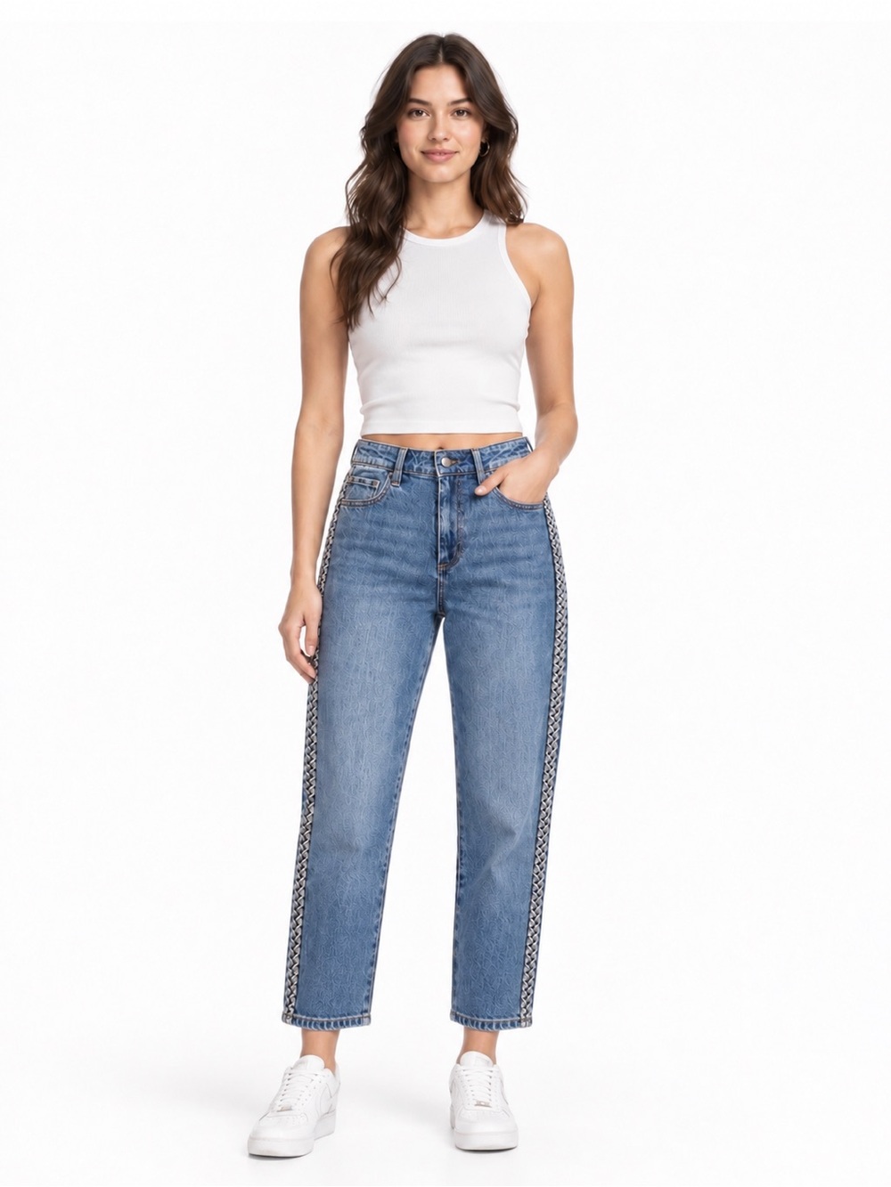 Express Blue Ankle Jeans